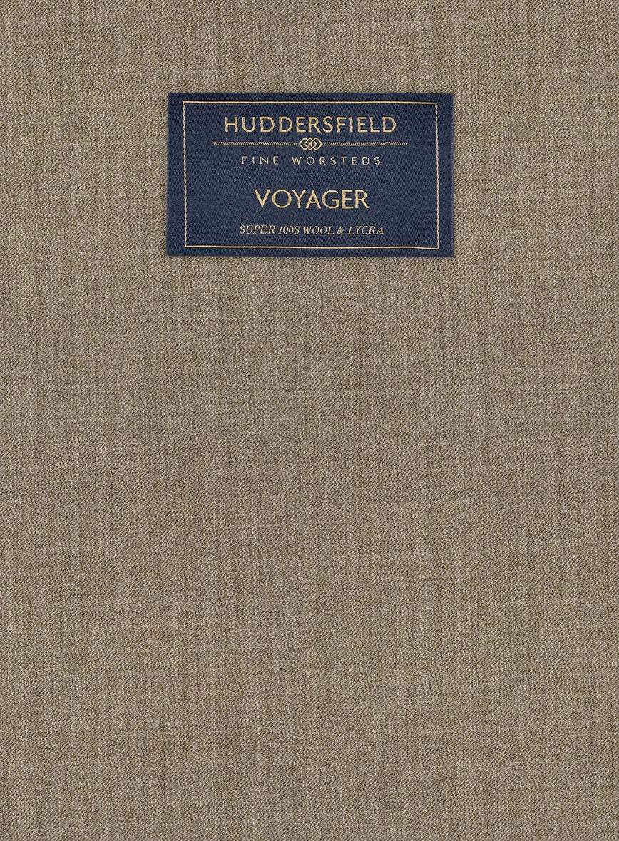 Huddersfield Stretch Dark Beige Wool Jacket